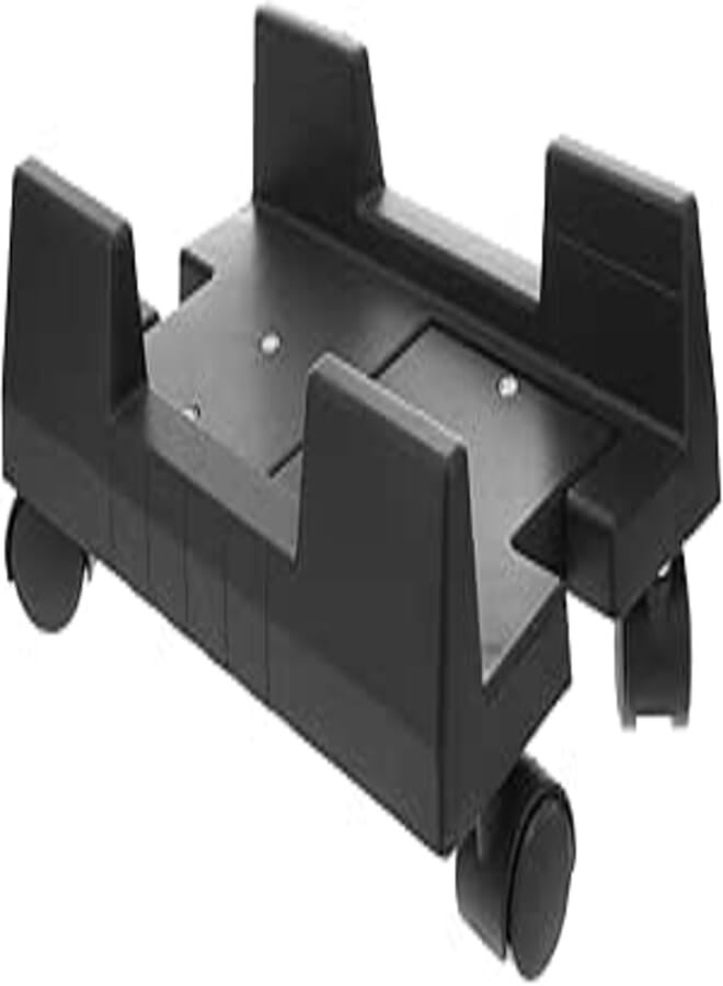 Uonlytech PC Floor Stand - Movable CPU Holder With Caster Wheels - Mobile Computer Tower Stand - PP Plastic